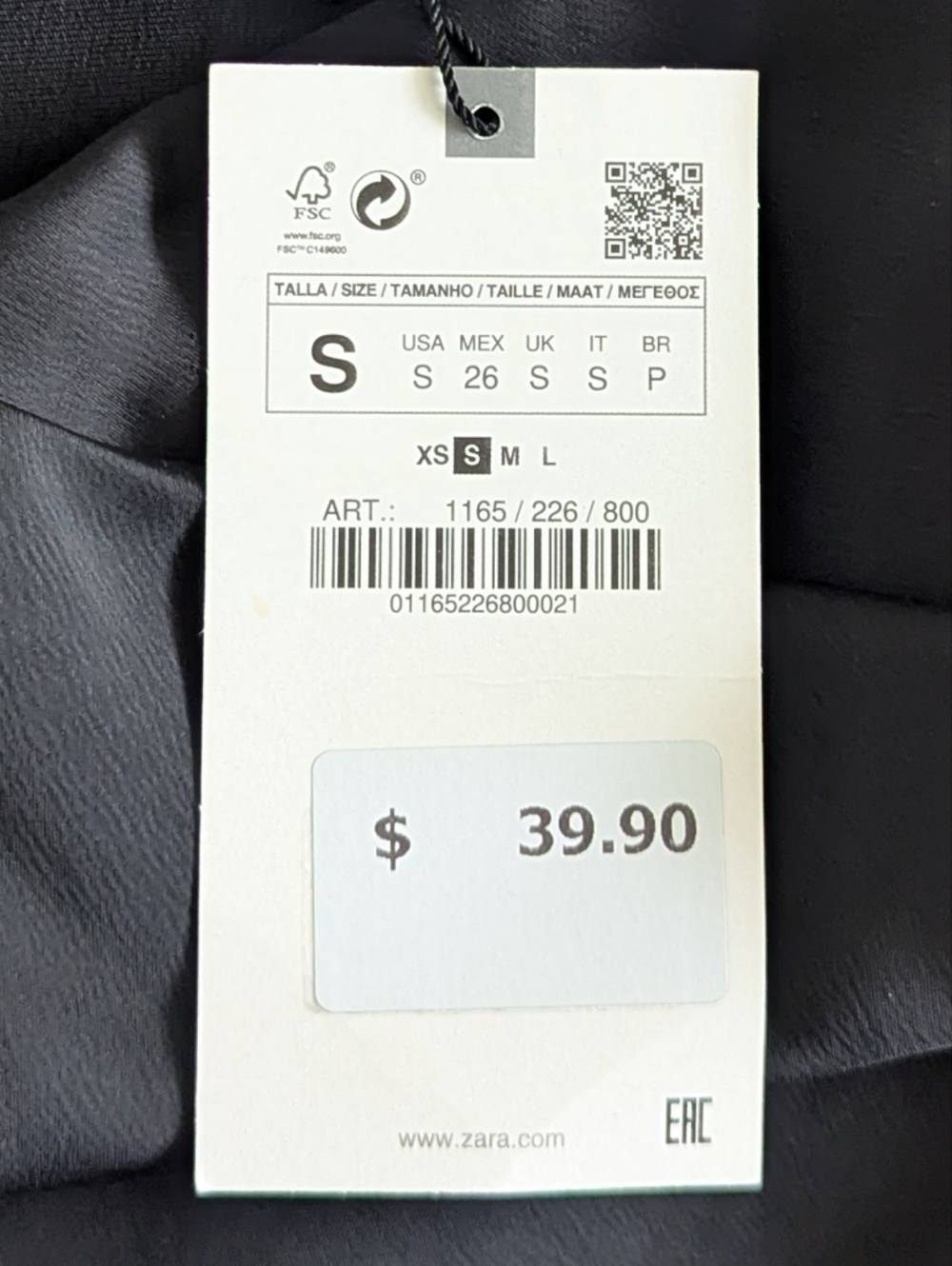 Zara Black Satin-Look Fringe Halter Top Small New - Picture 8 of 8